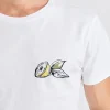 Cala 1789 T-shirt Blanc Yann Citron Discount