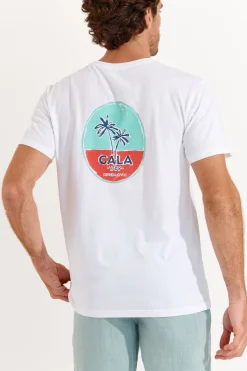 Cala 1789 Tshirt blanc YANNPALMCOLOR GALLIANI New