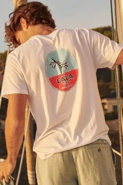 Cala 1789 Tshirt blanc YANNPALMCOLOR GALLIANI New