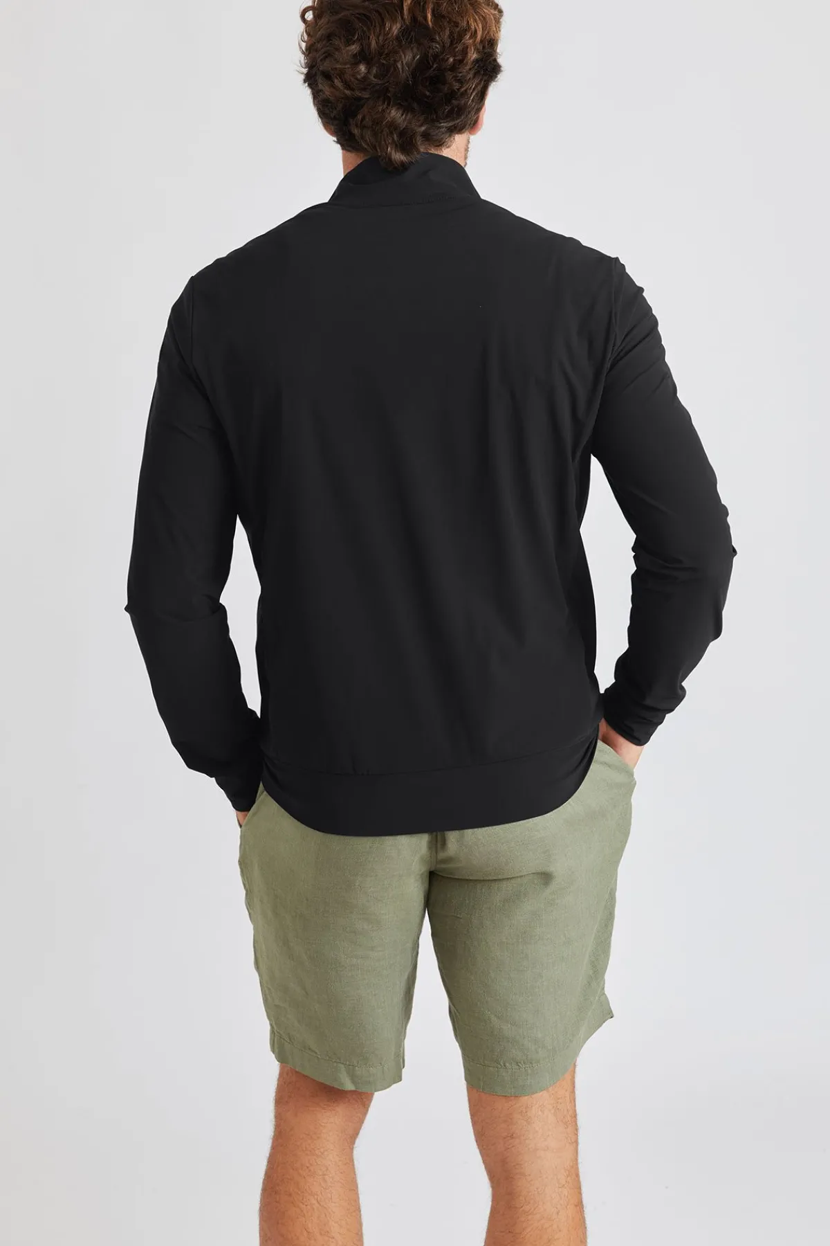 Cala 1789 Veste noire à zip Luc Lescada Discount