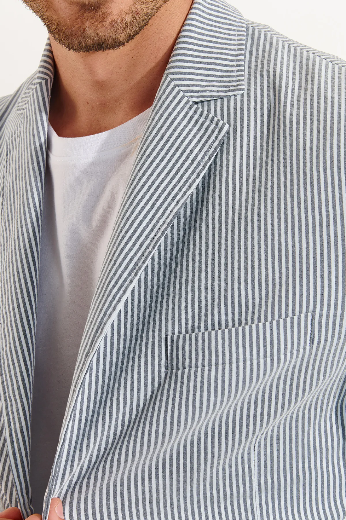 Cala 1789 Veste rayée bleu NIKO CALVI Online