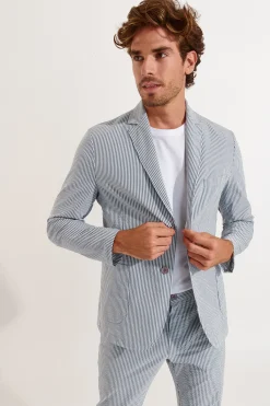Cala 1789 Veste rayée bleu NIKO CALVI Online
