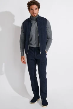 Cala 1789 Veste sans manche bleu marine MARKUS SORENTO Hot