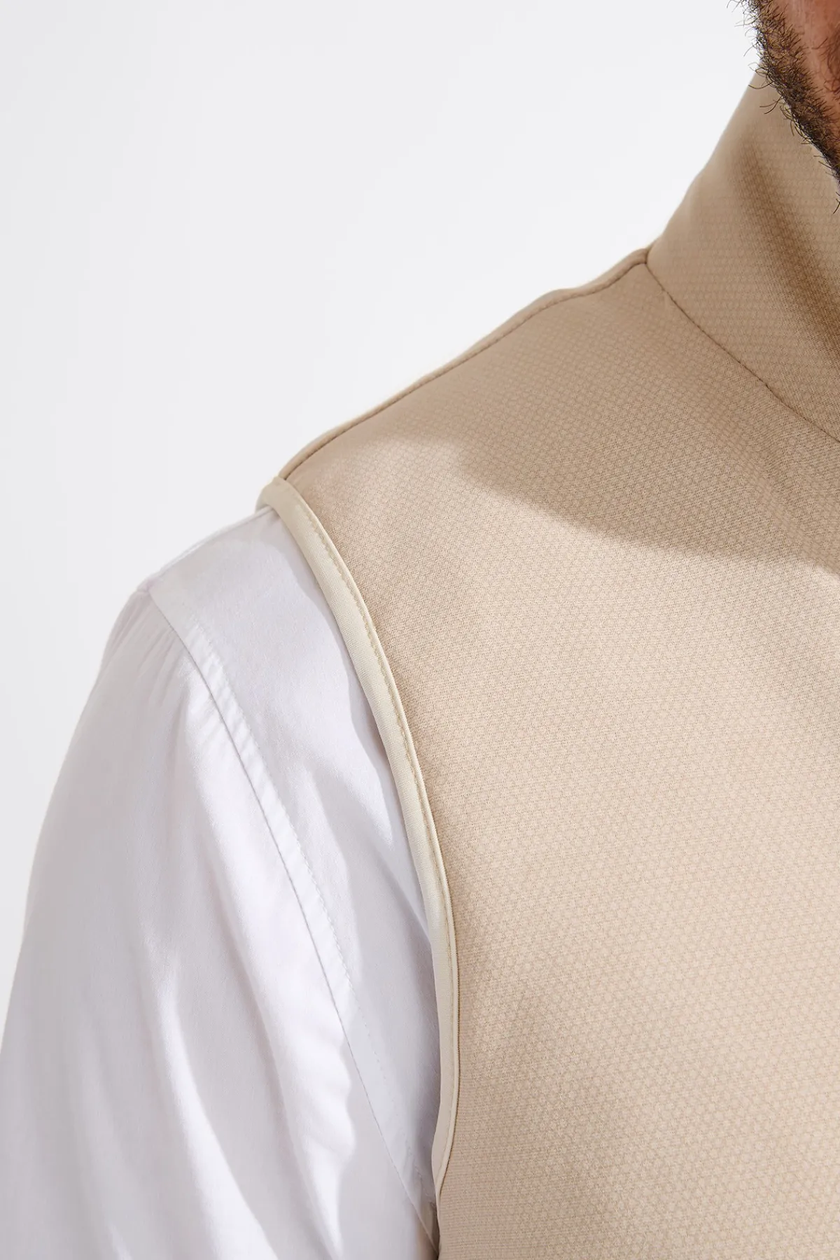 Cala 1789 Veste sans manches beige MARKUS TERLIZZI Discount