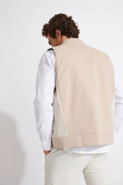 Cala 1789 Veste sans manches beige MARKUS TERLIZZI Discount