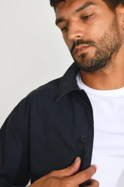 Cala 1789 Veste surchemise bleu marine EMILE CESANO Clearance