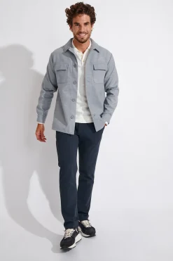 Cala 1789 Veste surchemise gris chiné LEONE VERSILIA Hot