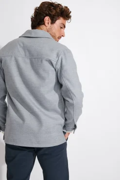Cala 1789 Veste surchemise gris chiné LEONE VERSILIA Hot