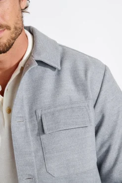 Cala 1789 Veste surchemise gris chiné LEONE VERSILIA Hot