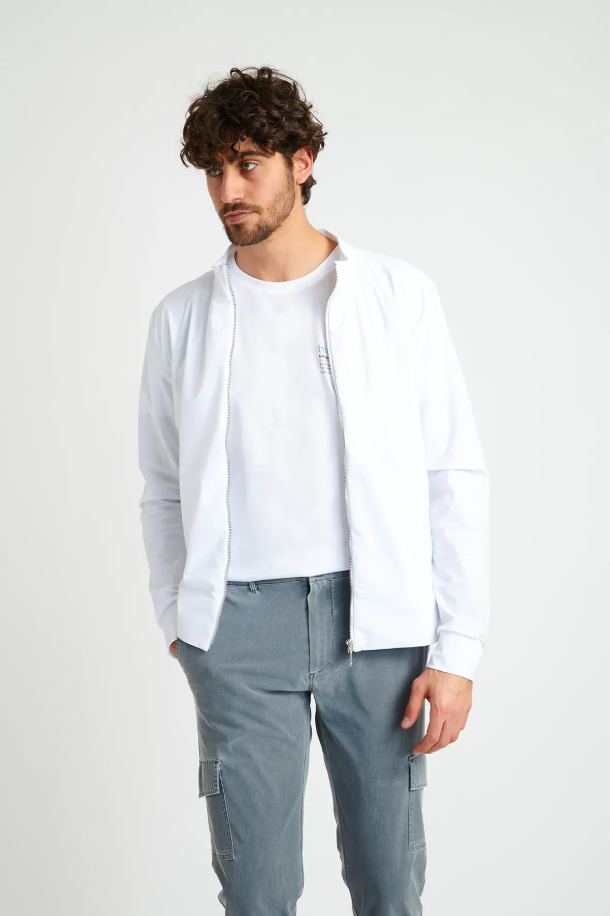 Cala 1789 Veste zippée blanche LUC LESCADA Online