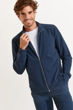 Cala 1789 Veste zippée bleu foncé LUC LESCADA Clearance