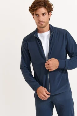 Cala 1789 Veste zippée bleu foncé LUC LESCADA Clearance