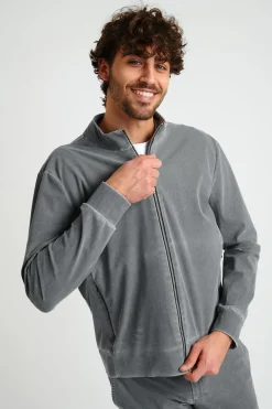 Cala 1789 Veste zippée grise LUC POSITANO Online