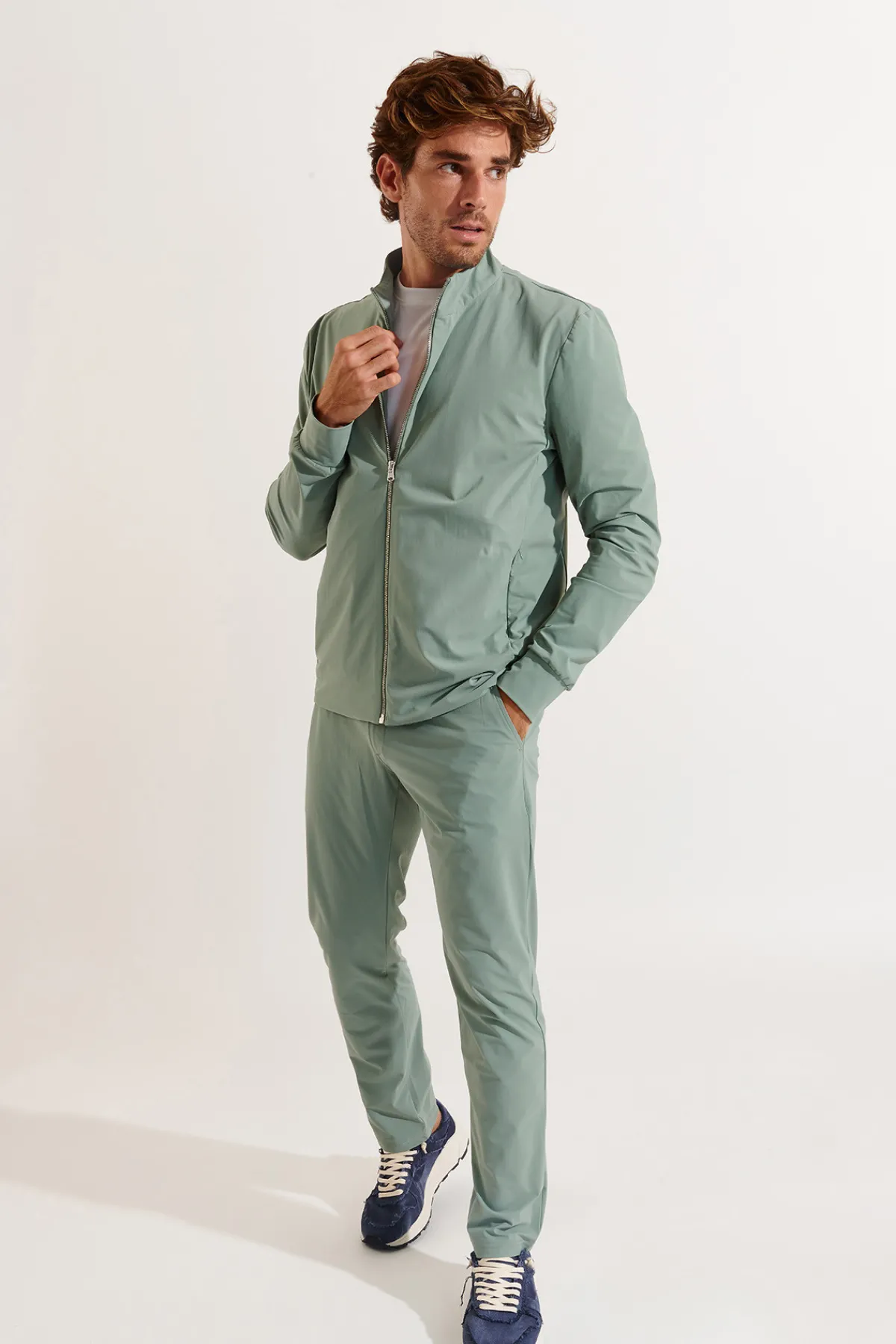 Cala 1789 Veste zippée verte LUC LESCADA Sale