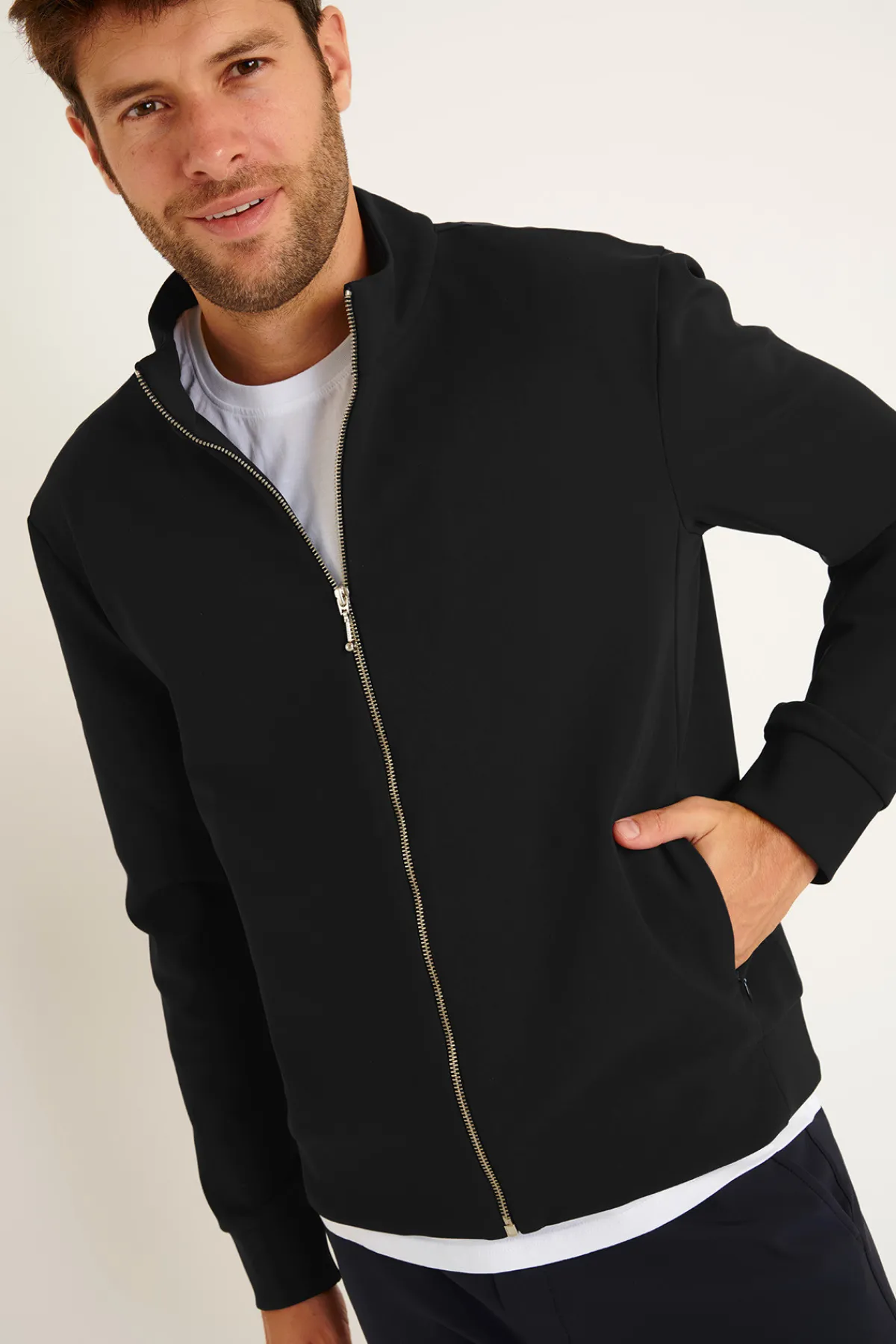 Cala 1789 VESTE ZIPPEE NOIRE LUC MEGEVE Fashion